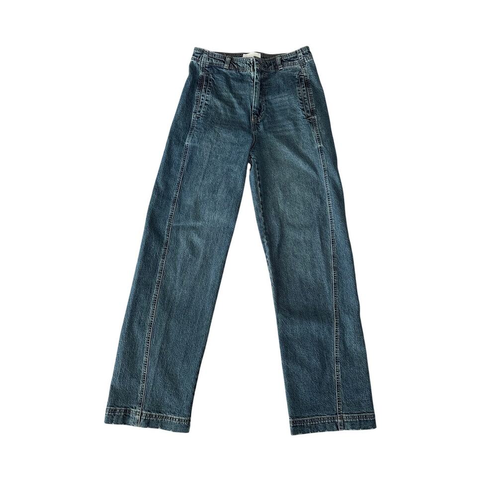 Habitual High Rise Side Panel Barrel Leg Jeans Ankle 6/28